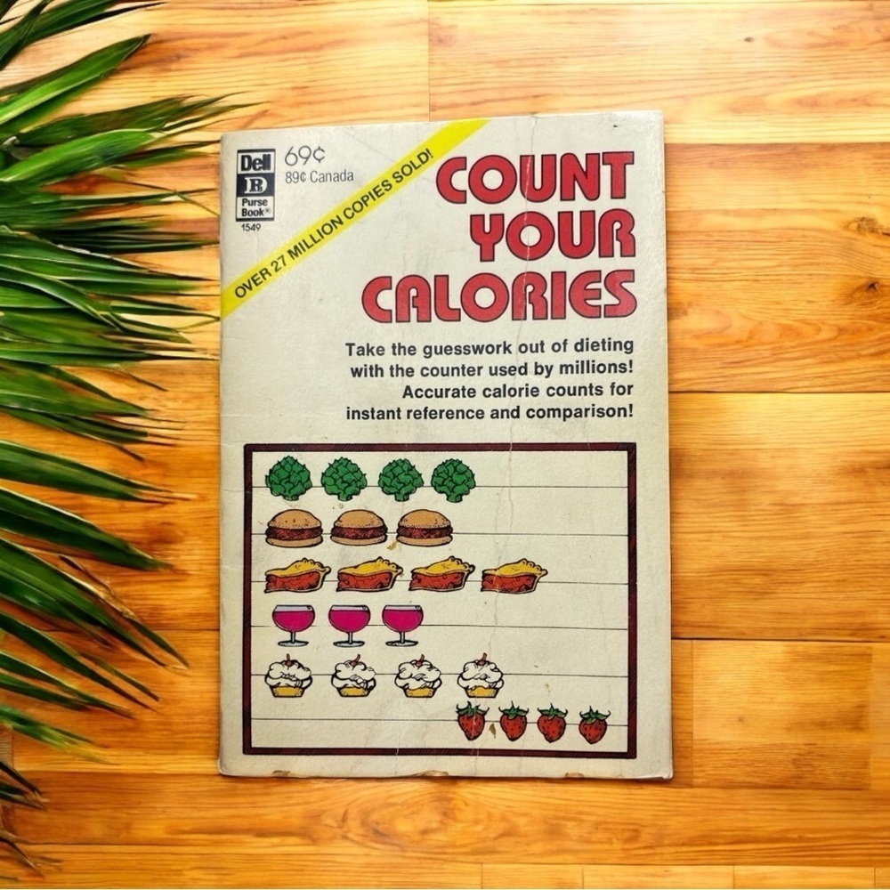 VINTAGE 1978 Count Your Calories Dell Purse Book - Dieting Guide - Retro / 1970s